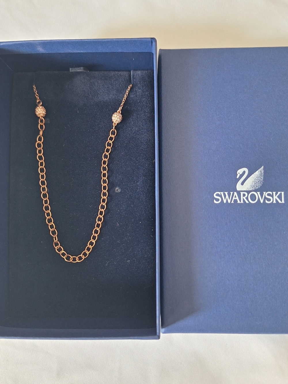 NWT Swarovski Charm Carrier Necklace 1066549 - Picture 2 of 5